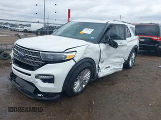 2023 Ford Explorer King Ranch with VIN 1FM5K7LC4PGC11486, listed as a IAAI auction lot 41365541 with 6,271 mi miles. Bid and sale history available at carsss.com. Image 2.