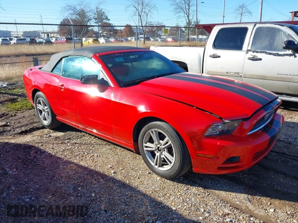 2014 Ford Mustang V6 with VIN 1ZVBP8EM7E5269411, listed as a IAAI auction lot 41067341 with 161,383 mi miles. Bid and sale history available at carsss.com. Image 1.