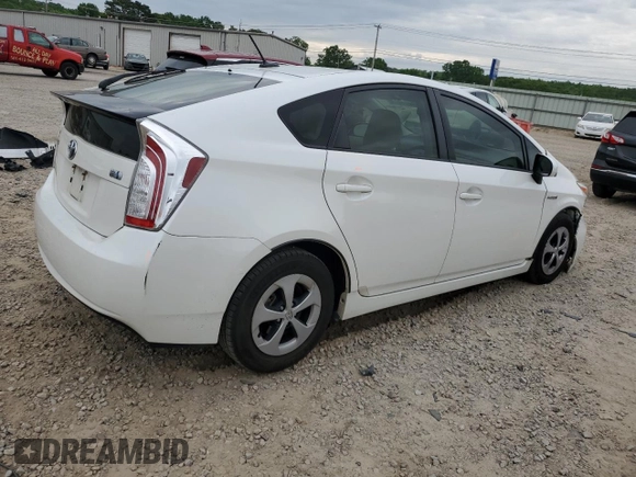 2013 Toyota Prius One with VIN JTDKN3DU6D5645866, listed as a Copart auction lot 54326485 with 92,851 mi miles and Salvage Title. Bid and sale history available at DreamBid. Image 3.