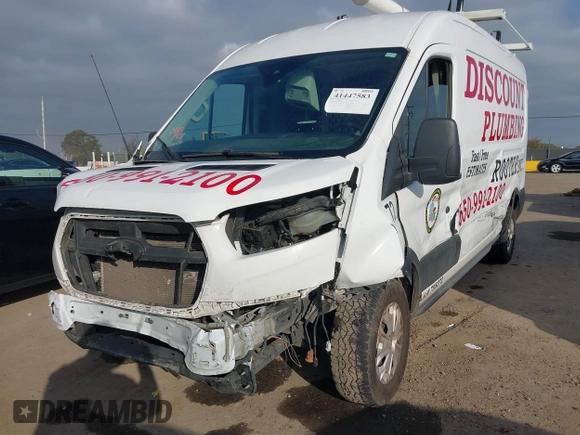 2022 Ford Transit Cargo with VIN 1FTBR1C80NKA05202, listed as a IAAI auction lot 41447583 with 75,302 mi miles and . Bid and sale history available at DreamBid. Image 6.