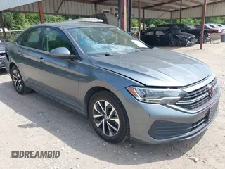 2024 Volkswagen Jetta S with VIN 3VW5M7BU8RM025741, listed as a IAAI auction lot 42674568 with 49,454 mi miles and . Bid and sale history available at DreamBid. Image 1.
