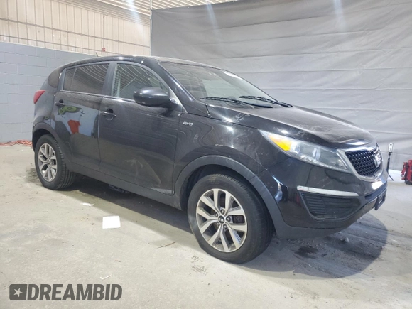 2015 Kia Sportage LX with VIN KNDPBCAC2F7772213, listed as a Copart auction lot 53262835 with 123,405 mi miles and Clean Title. Bid and sale history available at DreamBid. Image 4.