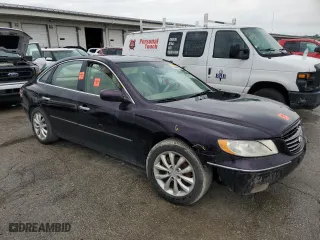 2007 Hyundai Azera SE with VIN KMHFC46F27A200074, listed as a Copart auction lot 55945864 with 0 mi miles and Non Repairable. Bid and sale history available at carsss.com. Image 4.