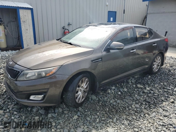 2014 Kia Optima EX z VIN 5XXGN4A76EG337099, wystawiony jako Copart lot #54508445 z przebiegiem 317 116 mil mil oraz Czysty tytuł • Clean title. Historia ofert i sprzedaży dostępna na DreamBid. Obrazek 1.