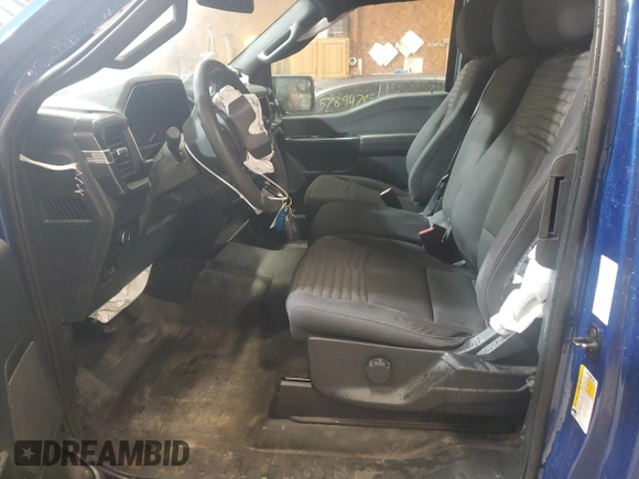 2022 Ford F-150 XL z VIN 1FTEX1EP7NFC10239, wystawiony jako Copart lot #57776525 z przebiegiem 46 980 mil mil oraz Szkoda całkowita • Salvage title. Historia ofert i sprzedaży dostępna na DreamBid. Obrazek 7.