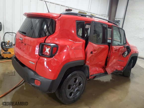 2015 Jeep Renegade Latitude with VIN ZACCJBBH0FPC24140, listed as a Copart auction lot 49848135 with 103,794 mi miles and Salvage Title. Bid and sale history available at carsss.com. Image 3.