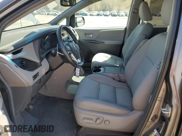 2017 Toyota Sienna with VIN 5TDDZ3DC0HS167688, listed as a Copart auction lot 52880065 with 109,104 mi miles and Salvage Title. Bid and sale history available at DreamBid. Image 7.