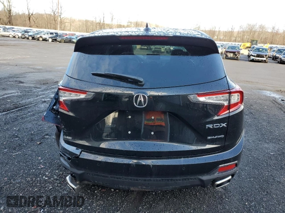 2023 Acura RDX w/Advance Package with VIN 5J8TC2H78PL015146, listed as a Copart auction lot 82167003 with 2,257 mi miles. Bid and sale history available at carsss.com. Image 6.