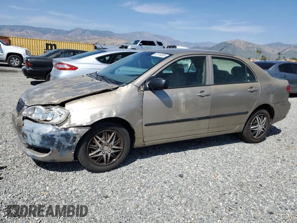 2007 Toyota Corolla CE with VIN 1NXBR32E17Z864384, listed as a Copart auction lot 52519385 with 204,778 mi miles and Salvage Title. Bid and sale history available at carsss.com. Image 1.