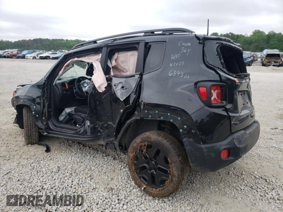 2018 Jeep Renegade Upland with VIN ZACCJBAB8JPH46343, listed as a Copart auction lot 54345095 with 93,901 mi miles and Salvage title. Bid and sale history available at DreamBid. Image 2.