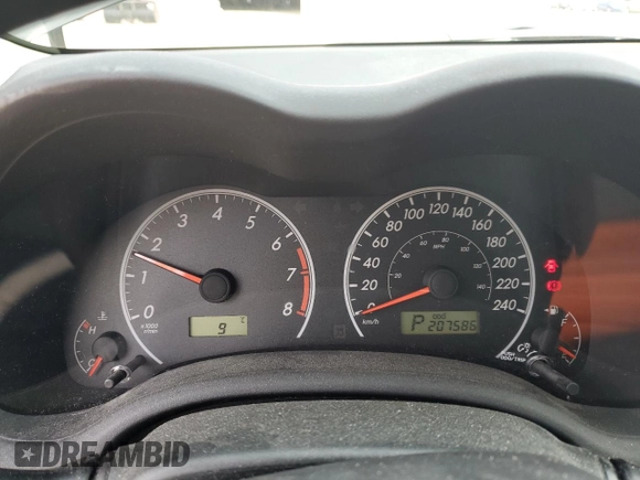 2011 Toyota Corolla L with VIN 2T1BU4EE8BC746794, listed as a Copart auction lot 78676134 with 207,586 mi miles and Salvage Title. Bid and sale history available at carsss.com. Image 9.