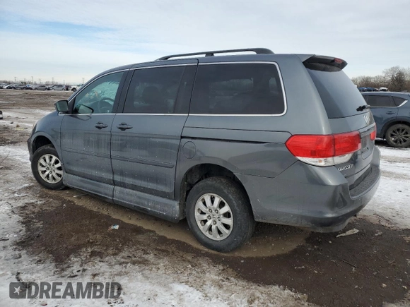 2010 Honda Odyssey EX with VIN 5FNRL3H49AB042452, listed as a Copart auction lot 45664325 with 76,521 mi miles and Salvage Title. Bid and sale history available at carsss.com. Image 2.