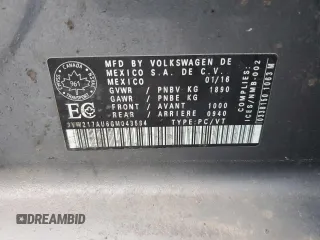 2016 Volkswagen Golf TSI SE z VIN 3VW217AU6GM043584, wystawiony jako Copart lot #51722765 z przebiegiem Nie podano mil oraz Czysty tytuł • Clean title. Historia ofert i sprzedaży dostępna na DreamBid. Obrazek 12.