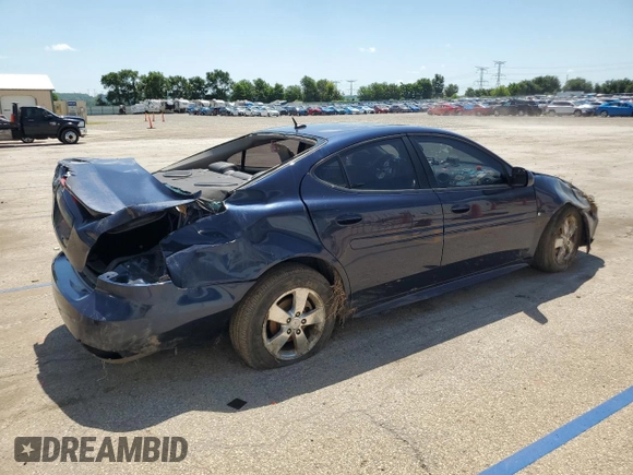2008 Pontiac Grand Prix with VIN 2G2WP552X81103699, listed as a Copart auction lot 61565325 with 130,886 mi miles and Salvage title. Bid and sale history available at DreamBid. Image 3.