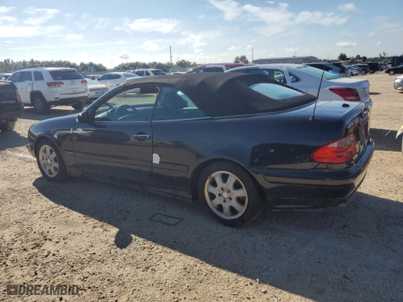 2002 Mercedes-Benz CLK-Class with VIN WDBLK65G02T119411, listed as a Copart auction lot 74130314 with 0 mi miles and Non Repairable. Bid and sale history available at carsss.com. Image 2.