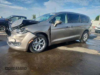 2018 Chrysler Pacifica Touring Plus with VIN 2C4RC1FG3JR270419, listed as a Copart auction lot 63090905 with 108,157 mi miles and Salvage title. Bid and sale history available at DreamBid. Image 1.