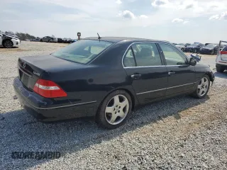 2005 Lexus LS 430 with VIN JTHBN36F755027678, listed as a Copart auction lot 48911105 with 222,379 mi miles and Salvage Title. Bid and sale history available at carsss.com. Image 3.