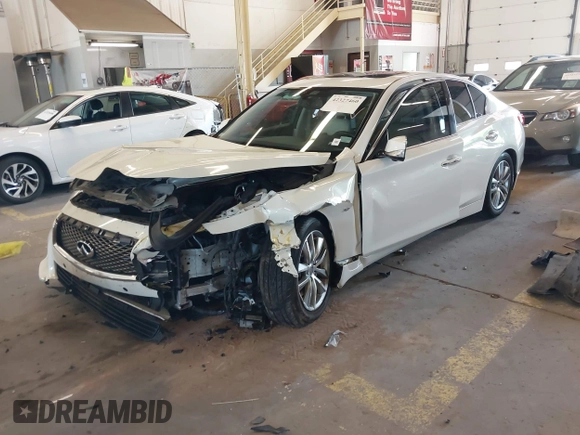 2015 Infiniti Q50 Premium with VIN JN1BV7APXFM353042, listed as a IAAI auction lot 42327460 with 108,497 mi miles and . Bid and sale history available at DreamBid. Image 18.