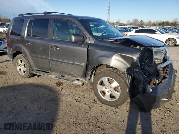 2011 Honda Pilot EX-L with VIN 5FNYF4H69BB031608, listed as a Copart auction lot 50137805 with 266,621 mi miles and Salvage Title. Bid and sale history available at carsss.com. Image 4.
