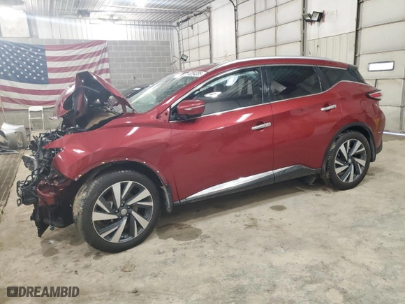 2015 Nissan Murano SL with VIN 5N1AZ2MH5FN267941, listed as a Copart auction lot 46254335 with 0 mi miles and Salvage Title. Bid and sale history available at carsss.com. Image 1.