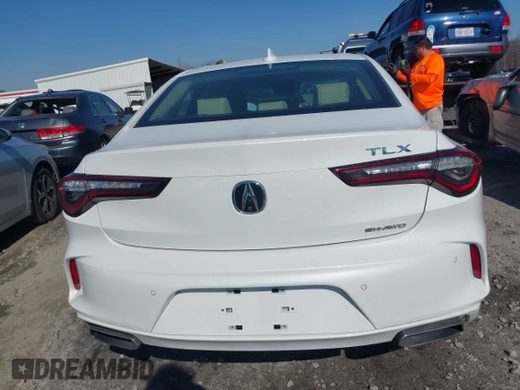 2023 Acura TLX w/Advance Package with VIN 19UUB6F64PA004763, listed as a IAAI auction lot 41485939 with 16,868 mi miles. Bid and sale history available at carsss.com. Image 17.