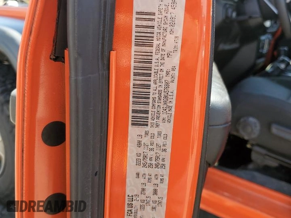 2019 Jeep Wrangler Sport S z VIN 1C4GJXAG8KW576807, wystawiony jako Copart lot #56577505 z przebiegiem 79 968 mil mil oraz Szkoda całkowita • Salvage title. Historia ofert i sprzedaży dostępna na DreamBid. Obrazek 13.