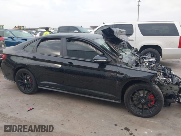 2025 Volkswagen Jetta GLI Autobahn with VIN 3VW2T7BU4SM028146, listed as a IAAI auction lot 41877102 with 18,254 mi miles and . Bid and sale history available at DreamBid. Image 14.
