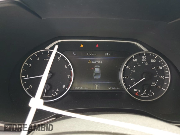 2017 Nissan Maxima SV with VIN 1N4AA6AP7HC449045, listed as a Copart auction lot 60692014 with 126,606 mi miles and Salvage Title. Bid and sale history available at DreamBid. Image 9.