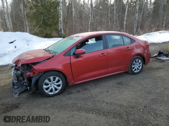 2021 Toyota Corolla L with VIN 5YFBPMBE0MP150531, listed as a Copart auction lot 47040085 with 185,869 mi miles and Non Repairable. Bid and sale history available at carsss.com. Image 1.