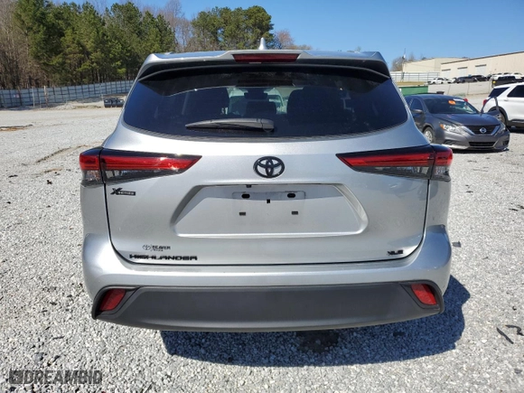 2023 Toyota Highlander L with VIN 5TDKDRAHXPS039661, listed as a Copart auction lot 49367645 with 19,184 mi miles and Salvage Title. Bid and sale history available at carsss.com. Image 6.