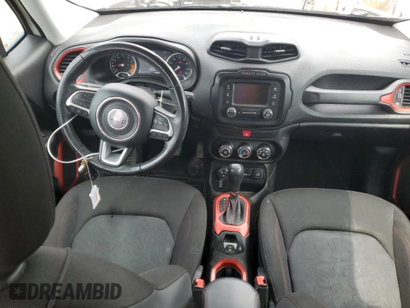 2017 Jeep Renegade Trailhawk with VIN ZACCJBCB7HPE93426, listed as a Copart auction lot 59861305 with 153,094 mi miles and Clean title. Bid and sale history available at DreamBid. Image 8.