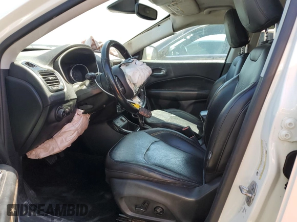 2020 Jeep Compass Limited with VIN 3C4NJCCBXLT154594, listed as a Copart auction lot 57890455 with 107,541 mi miles and Salvage title. Bid and sale history available at DreamBid. Image 7.