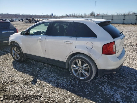 2012 Ford Edge Limited with VIN 2FMDK3K99CBA33702, listed as a Copart auction lot 46500505 with 181,050 mi miles and Salvage Title. Bid and sale history available at carsss.com. Image 2.