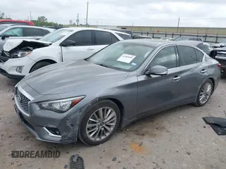 2021 Infiniti Q50 Luxe with VIN JN1EV7BP6MM702593, listed as a IAAI auction lot 41945690 with 53,083 mi miles and . Bid and sale history available at DreamBid. Image 18.