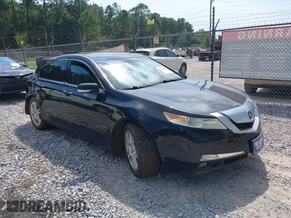 2009 Acura TL Tech with VIN 19UUA86509A003246, listed as a IAAI auction lot 37580325 with 1 mi miles. Bid and sale history available at carsss.com. Image 1.