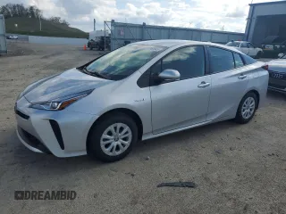 2021 Toyota Prius L Eco with VIN JTDKAMFU1M3142143, listed as a Copart auction lot 55662845 with 96,422 mi miles and Salvage Title. Bid and sale history available at DreamBid. Image 1.