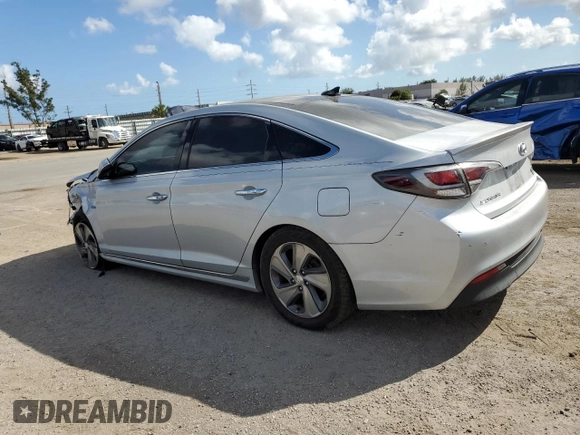 2017 Hyundai Sonata Hybrid Limited with VIN KMHE34L38HA067845, listed as a Copart auction lot 38892253 with 87,285 mi miles. Bid and sale history available at carsss.com. Image 2.
