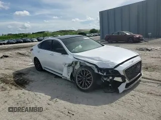 2019 Genesis G80 3.3T Sport with VIN KMTFN4JB5KU305560, listed as a Copart auction lot 64960634 with 57,017 mi miles and Non Repairable. Bid and sale history available at carsss.com. Image 11.