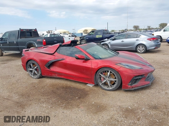 2022 Chevrolet Corvette 3LT with VIN 1G1YC3D44N5110528, listed as a IAAI auction lot 40775469 with 1 mi miles. Bid and sale history available at carsss.com. Image 1.