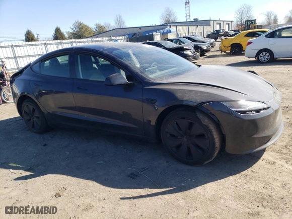 2024 Tesla Model 3 Long Range with VIN 5YJ3E1EBXRF811947, listed as a Copart auction lot 45798205 with 0 mi miles and Salvage Title. Bid and sale history available at carsss.com. Image 4.