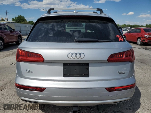 2018 Audi Q5 Premium with VIN WA1ANAFYXJ2155647, listed as a Copart auction lot 64397905 with 87,540 mi miles and Salvage title. Bid and sale history available at DreamBid. Image 6.