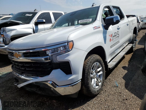2024 Chevrolet Silverado 1500 LT with VIN 1GCUDDE88RZ153763, listed as a Copart auction lot 64934934 with 0 mi miles and Salvage Title. Bid and sale history available at carsss.com. Image 1.