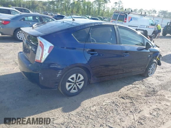 2014 Toyota Prius Four with VIN JTDKN3DU7E0385069, listed as a IAAI auction lot 41736927 with 211,539 mi miles. Bid and sale history available at carsss.com. Image 4.