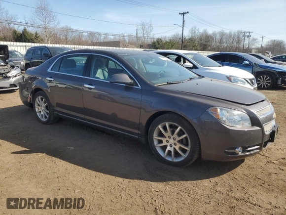 2012 Chevrolet Malibu LTZ with VIN 1G1ZG5E76CF249581, listed as a Copart auction lot 49241595 with 123,864 mi miles and Salvage Title. Bid and sale history available at DreamBid. Image 4.