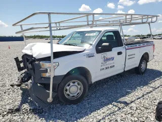 2017 Ford F-150 XL with VIN 1FTMF1C89HKE53850, listed as a Copart auction lot 50959155 with 166,647 mi miles and Salvage Title. Bid and sale history available at carsss.com. Image 1.