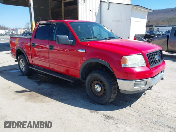 2004 Ford F-150 XLT with VIN 1FTRW14W04KC99493, listed as a IAAI auction lot 41858784 with 165,284 mi miles. Bid and sale history available at carsss.com. Image 1.