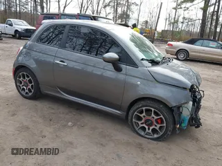 2012 FIAT 500 Sport z VIN 3C3CFFBRXCT352766, wystawiony jako IAAI lot #41601999 z przebiegiem 75 518 mil mil oraz . Historia ofert i sprzedaży dostępna na DreamBid. Obrazek 1.