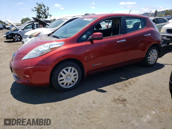 2015 Nissan LEAF SV with VIN 1N4AZ0CP2FC316001, listed as a Copart auction lot 62564533 with 64,069 mi miles. Bid and sale history available at carsss.com. Image 1.