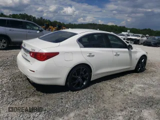 2015 Infiniti Q50 Premium with VIN JN1BV7APXFM343157, listed as a Copart auction lot 56876025 with 109,054 mi miles and Salvage title. Bid and sale history available at DreamBid. Image 3.