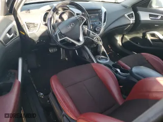 2014 Hyundai Veloster with VIN KMHTC6AD7EU191601, listed as a Copart auction lot 44791295 with 80,501 mi miles and Salvage Title. Bid and sale history available at carsss.com. Image 8.